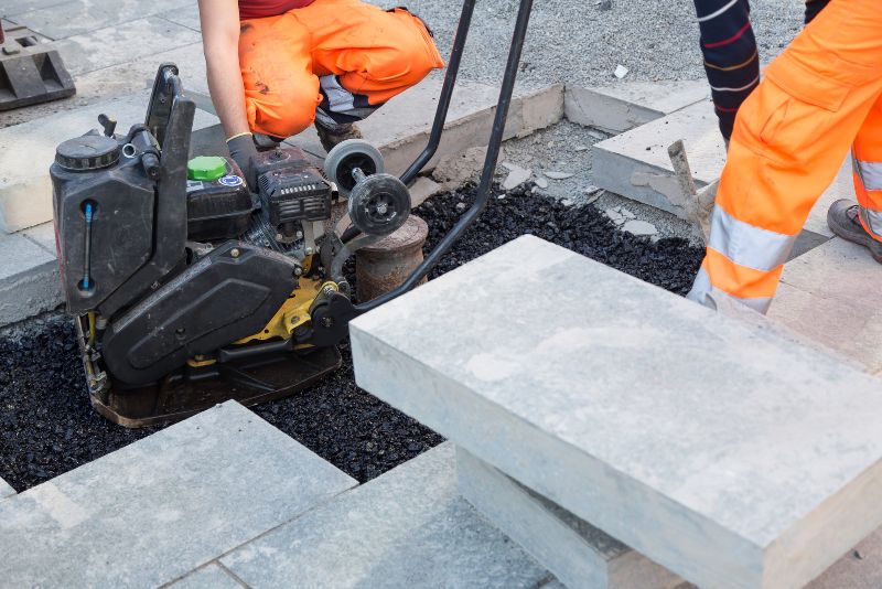 concrete pavers installation