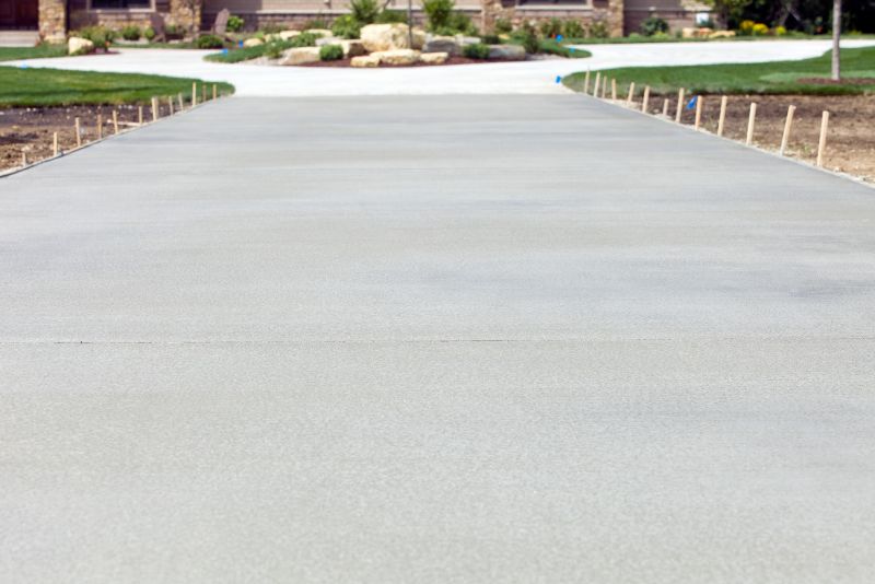 freshly resurfaced driveway