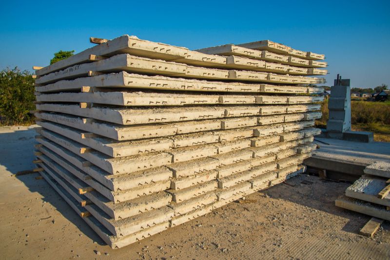 Precast concrete slabs staged for a Bundamba installation