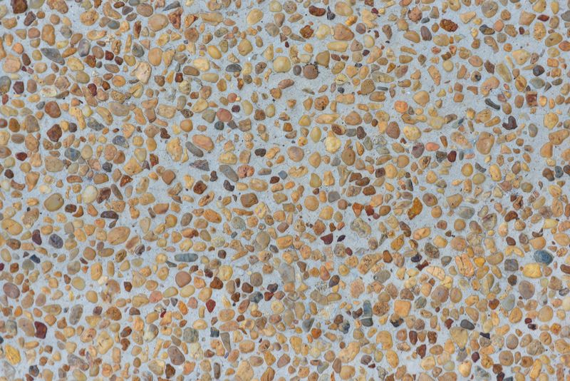 Black and white exposed aggregate blend in Ipswich