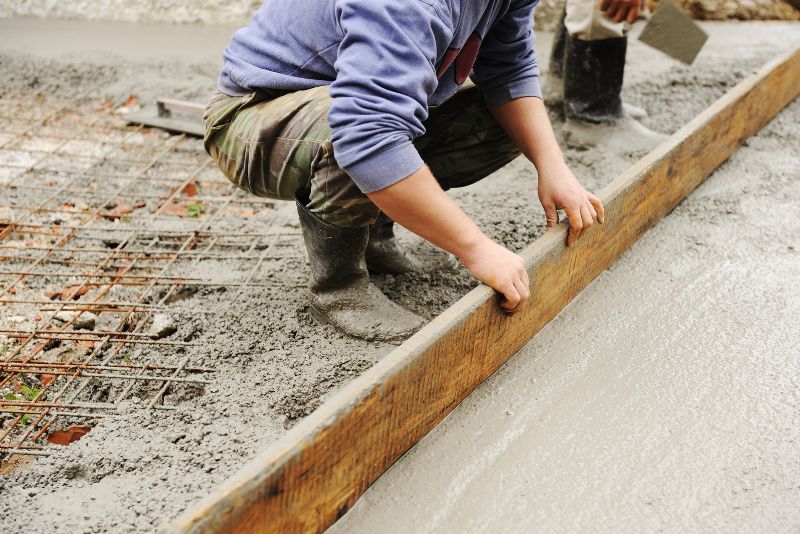 concrete slab installation