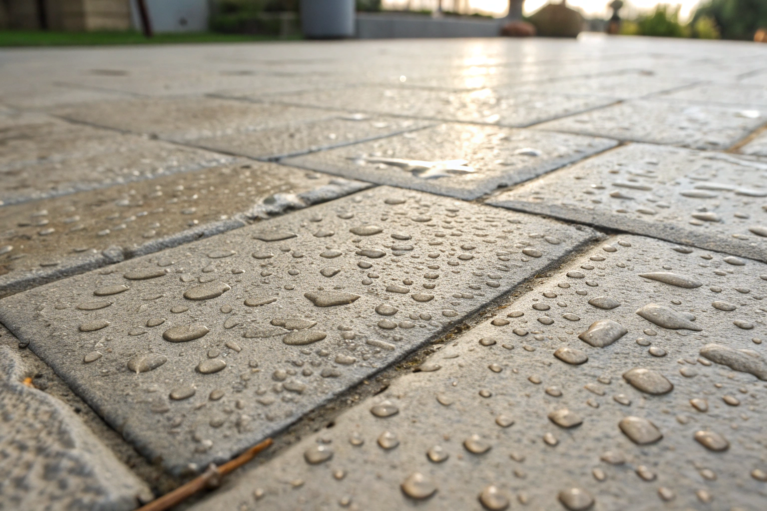 Custom textured concrete surface completed for a Raceview property