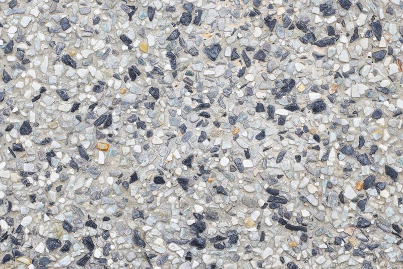 Exposed aggregate concrete finish sample in Ipswich