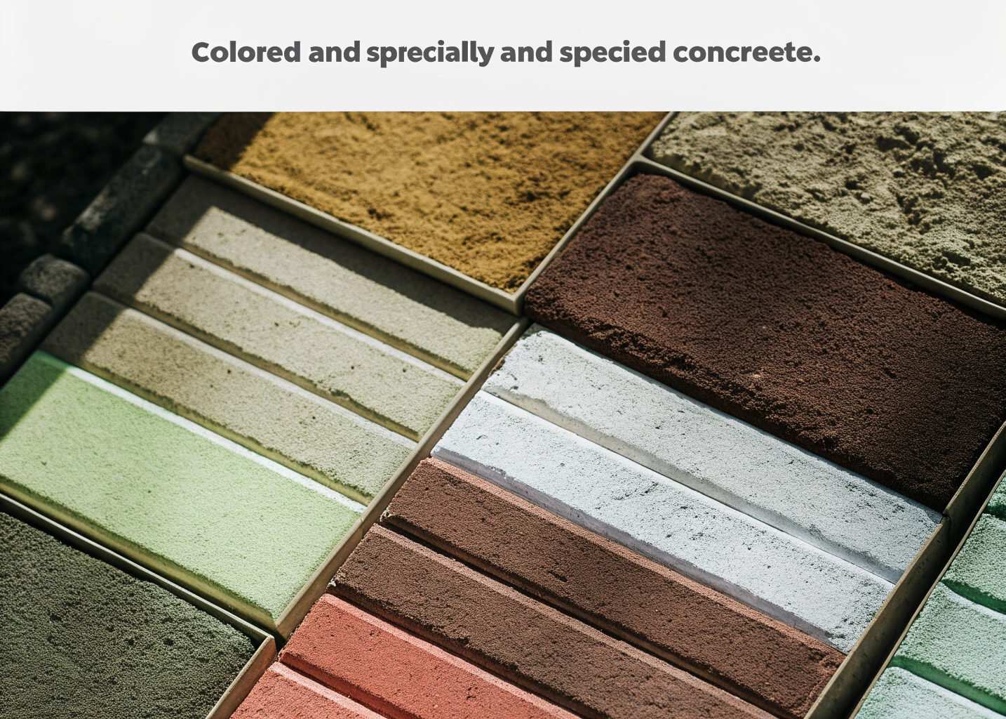 Coloured and specialty concrete mixes we supply